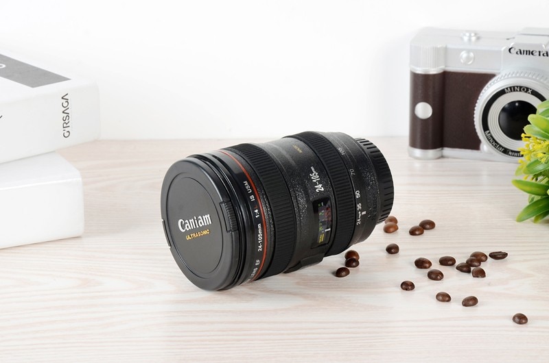 Camera Lens Portable Coffee Mug - Image 2