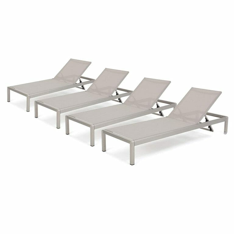 Christopher Knight Home 300495 Crested Bay Outdoor Aluminum Chaise